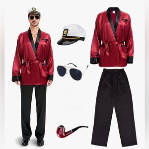 2XL Robe with Black Pants and Accessories set